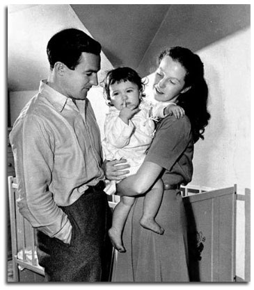 Gene Kelly, Betsy Blair et leur fille Kerry
